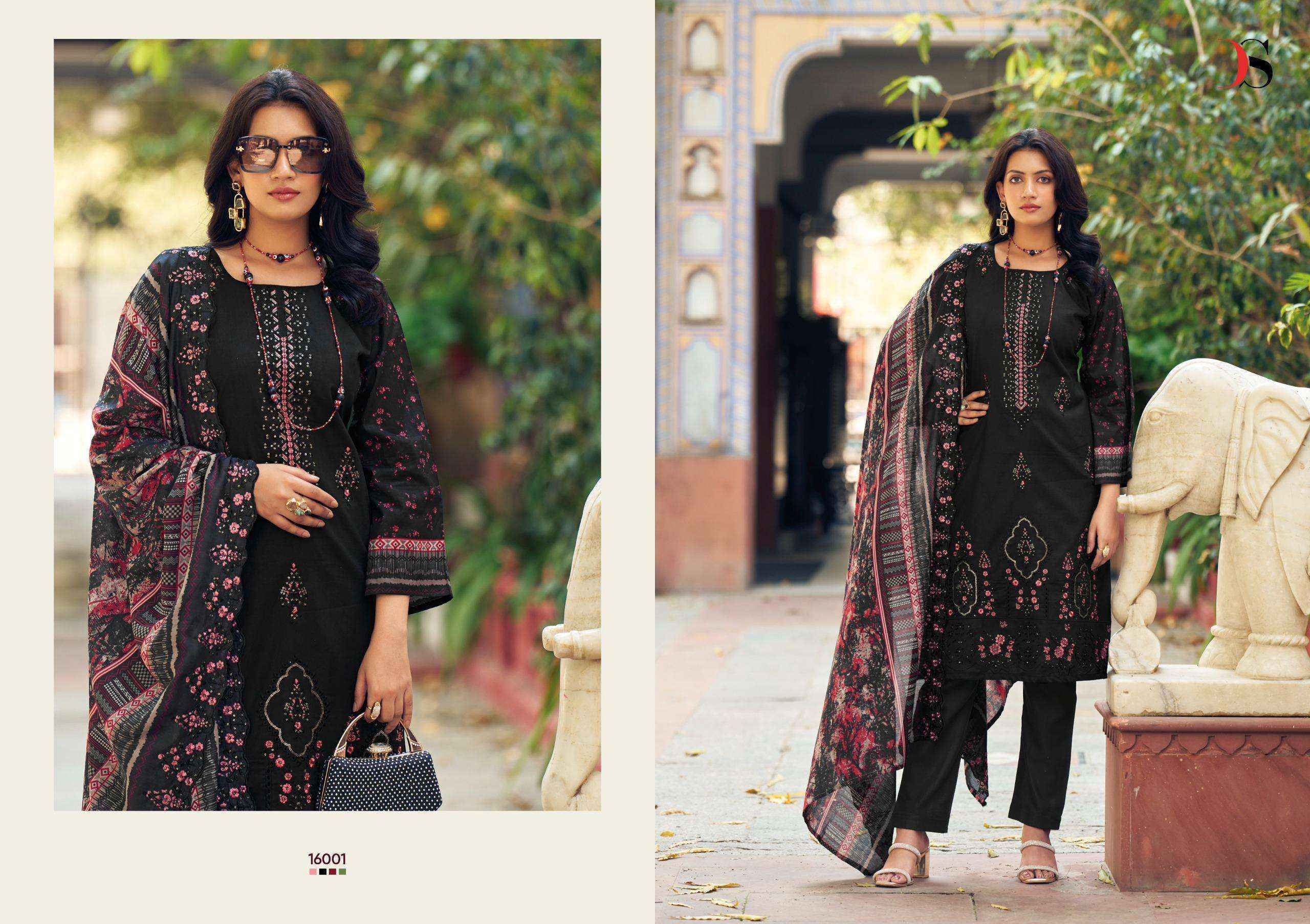 Deepsy Bin Saeed Vol-16 Cotton Dress Material (8 pcs Catalogue)
