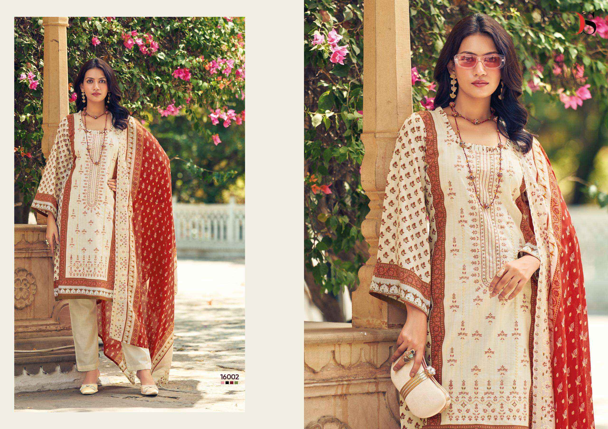 Deepsy Bin Saeed Vol-16 Cotton Dress Material (8 pcs Catalogue)