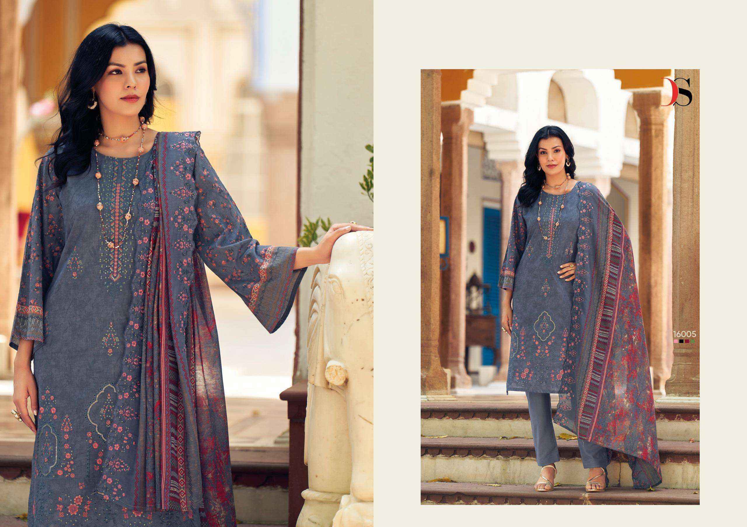 Deepsy Bin Saeed Vol-16 Cotton Dress Material (8 pcs Catalogue)