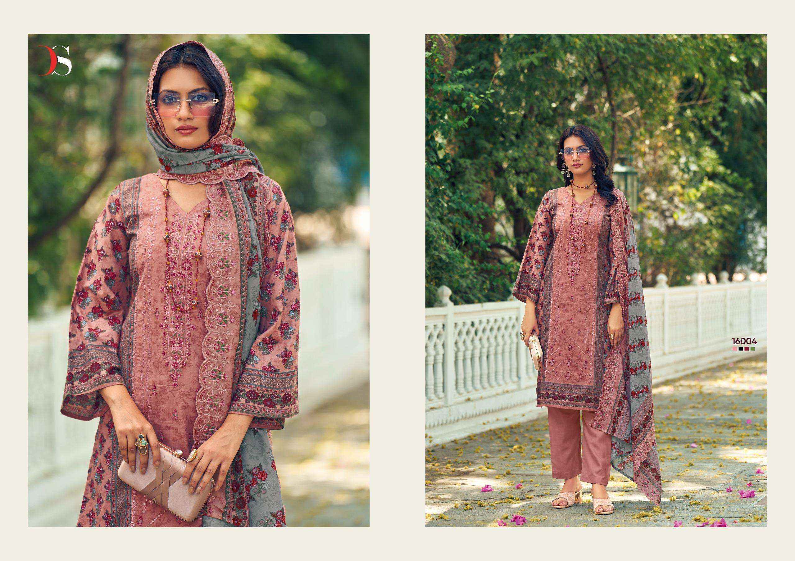 Deepsy Bin Saeed Vol-16 Cotton Dress Material (8 pcs Catalogue)