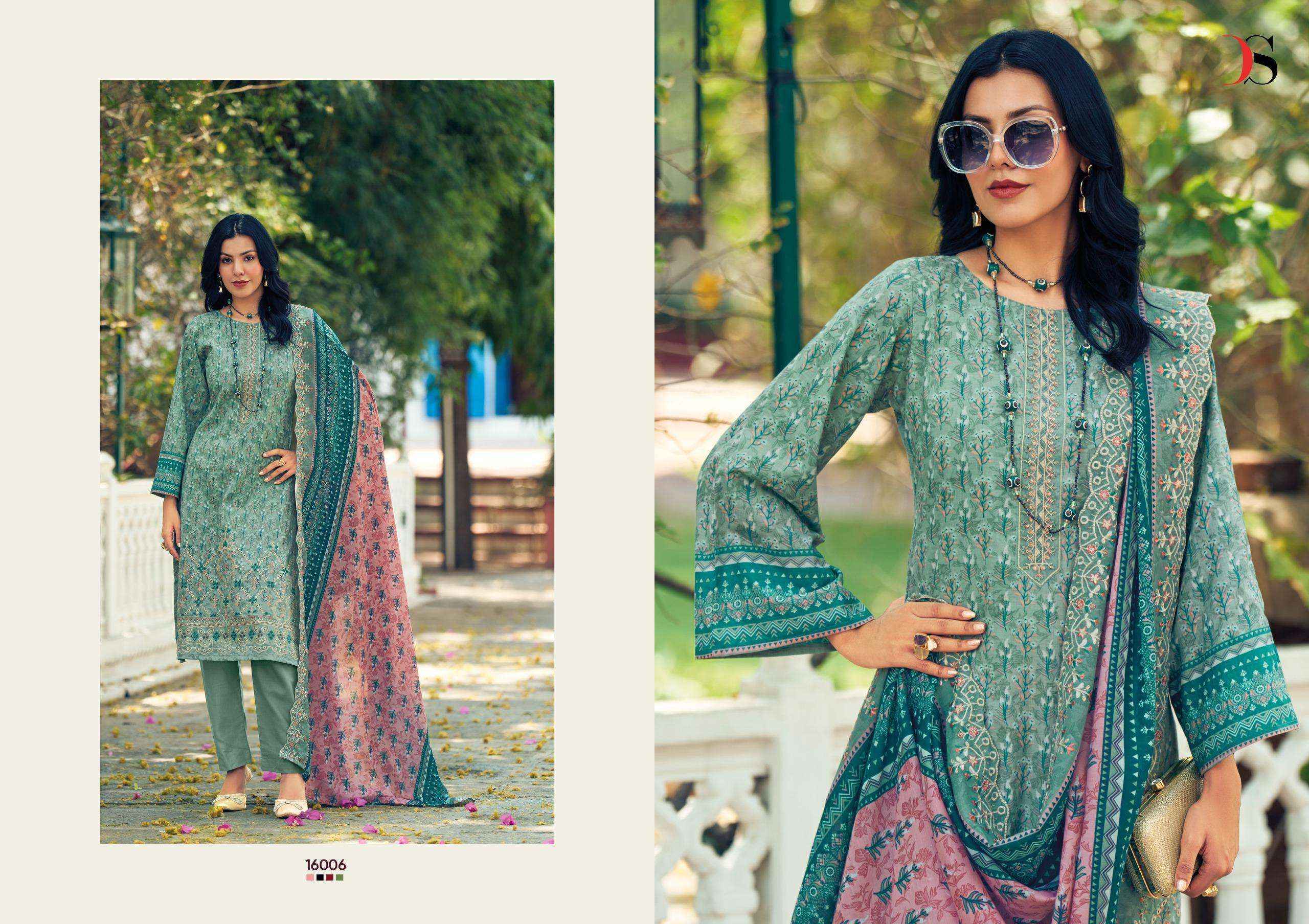Deepsy Bin Saeed Vol-16 Cotton Dress Material (8 pcs Catalogue)