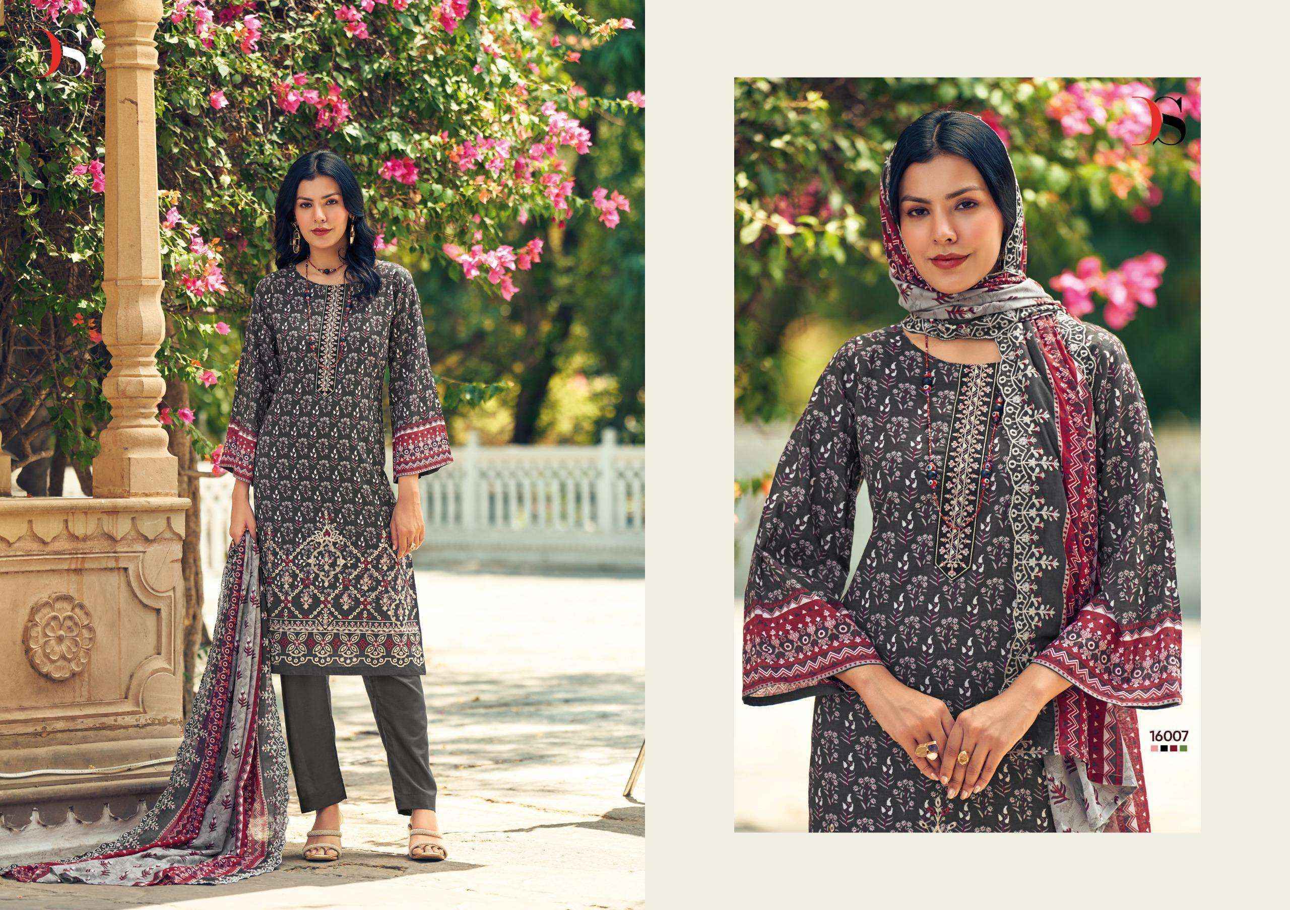 Deepsy Bin Saeed Vol-16 Cotton Dress Material (8 pcs Catalogue)