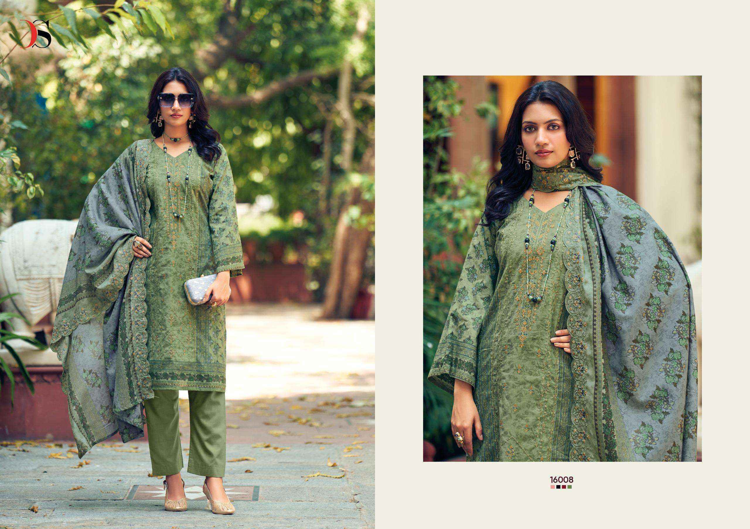Deepsy Bin Saeed Vol-16 Cotton Dress Material (8 pcs Catalogue)