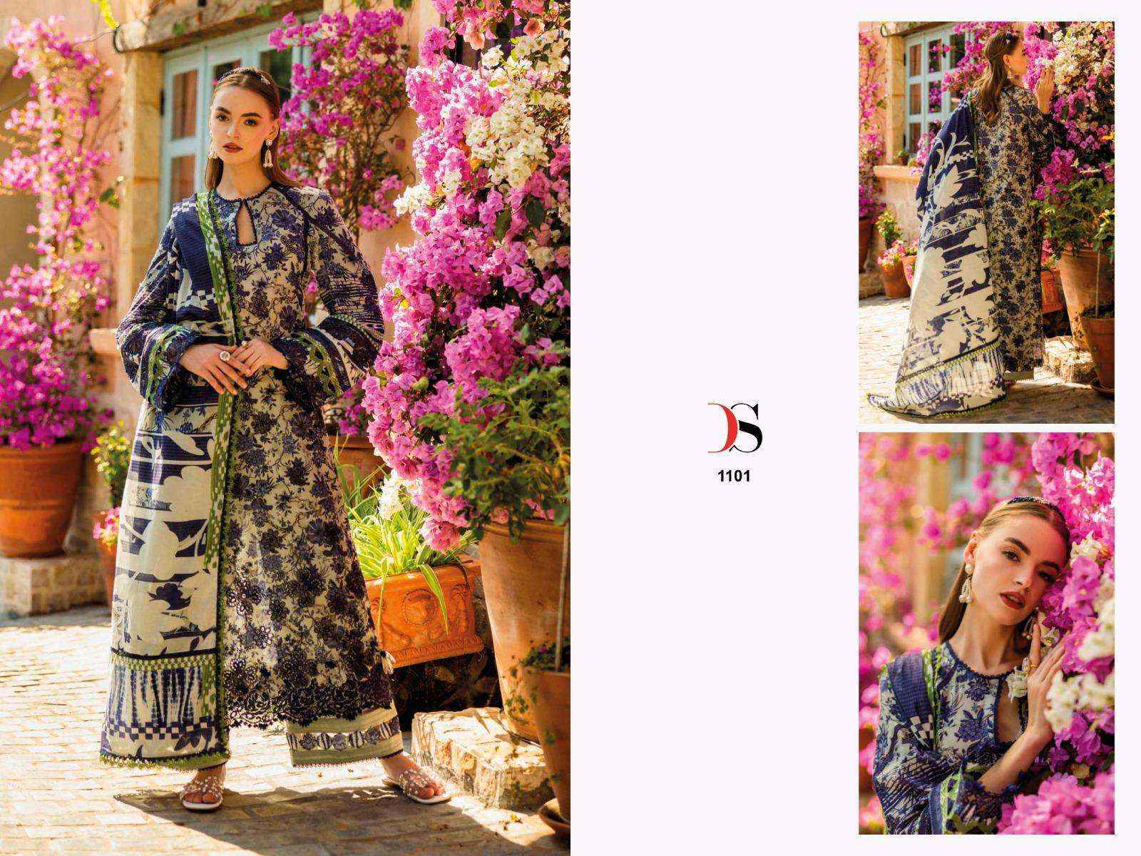 Deepsy Elaf Chikankari Premium Lawn-26 Cotton Dress Material (7 pcs Catalogue)