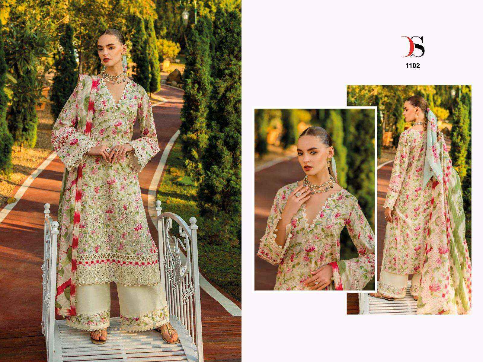 Deepsy Elaf Chikankari Premium Lawn-26 Cotton Dress Material (7 pcs Catalogue)
