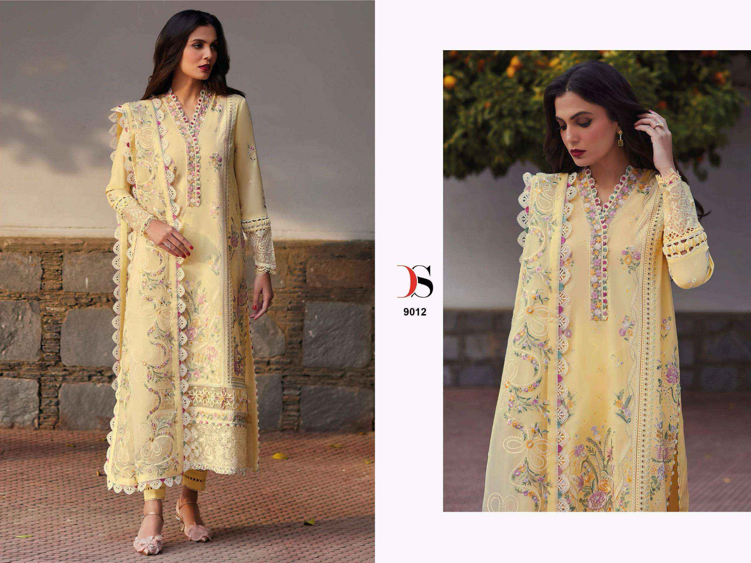Deepsy Elan Lawn 25 NX Cotton Dress Material 5 pcs Catalogue