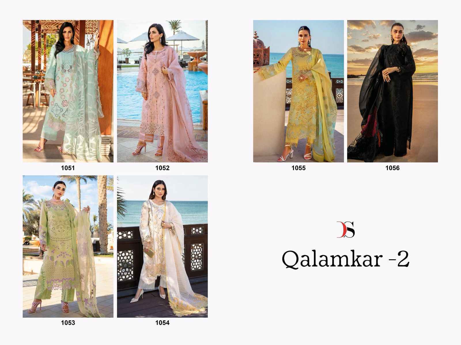 Deepsy Qalamkar Vol 2 Cotton Dress Material 6 pcs Catalogue