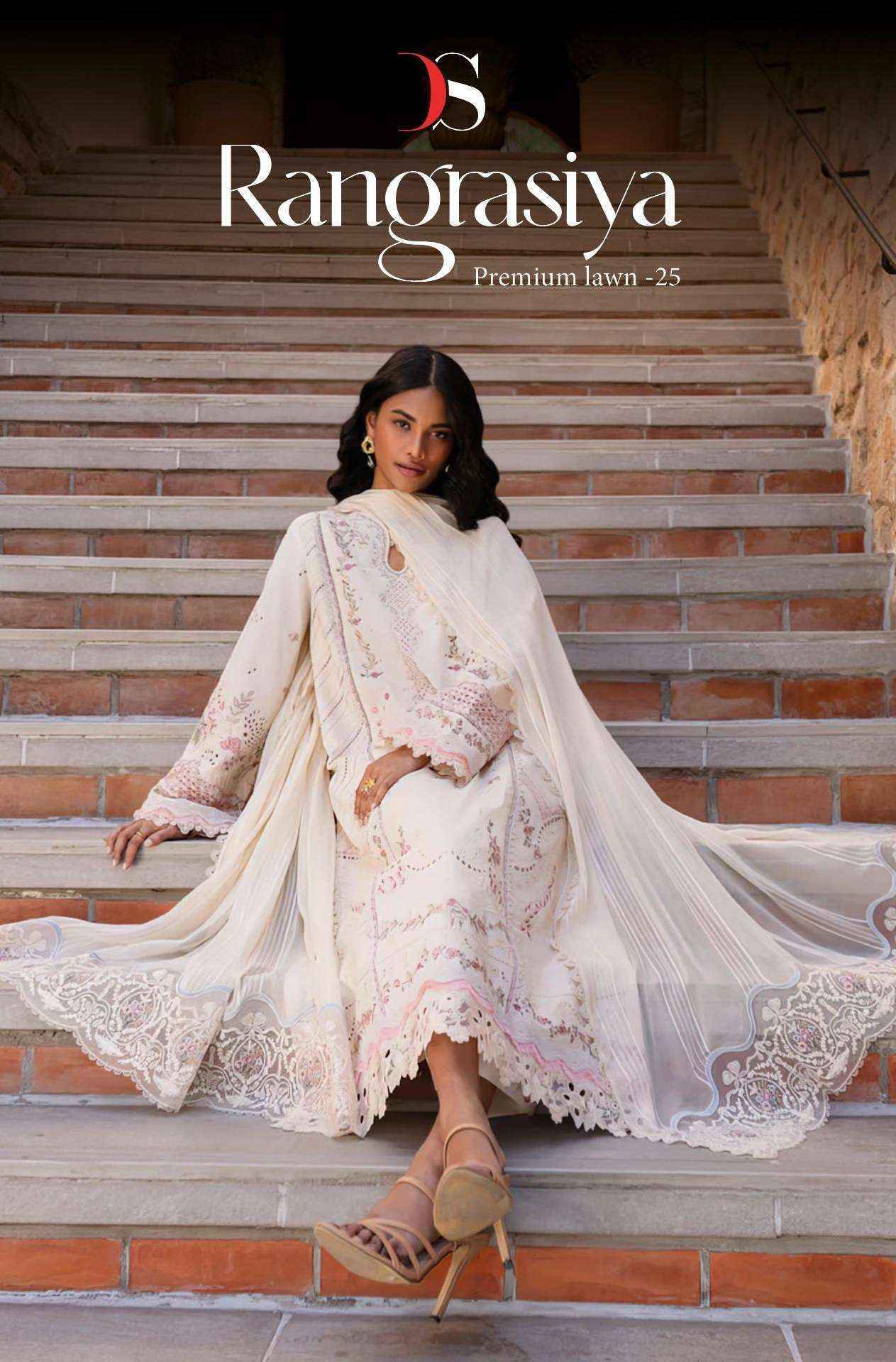 Deepsy Rangrasiya Premium Lawn 25 Vol-2 Cotton Dress Material (6 pcs Catalogue)