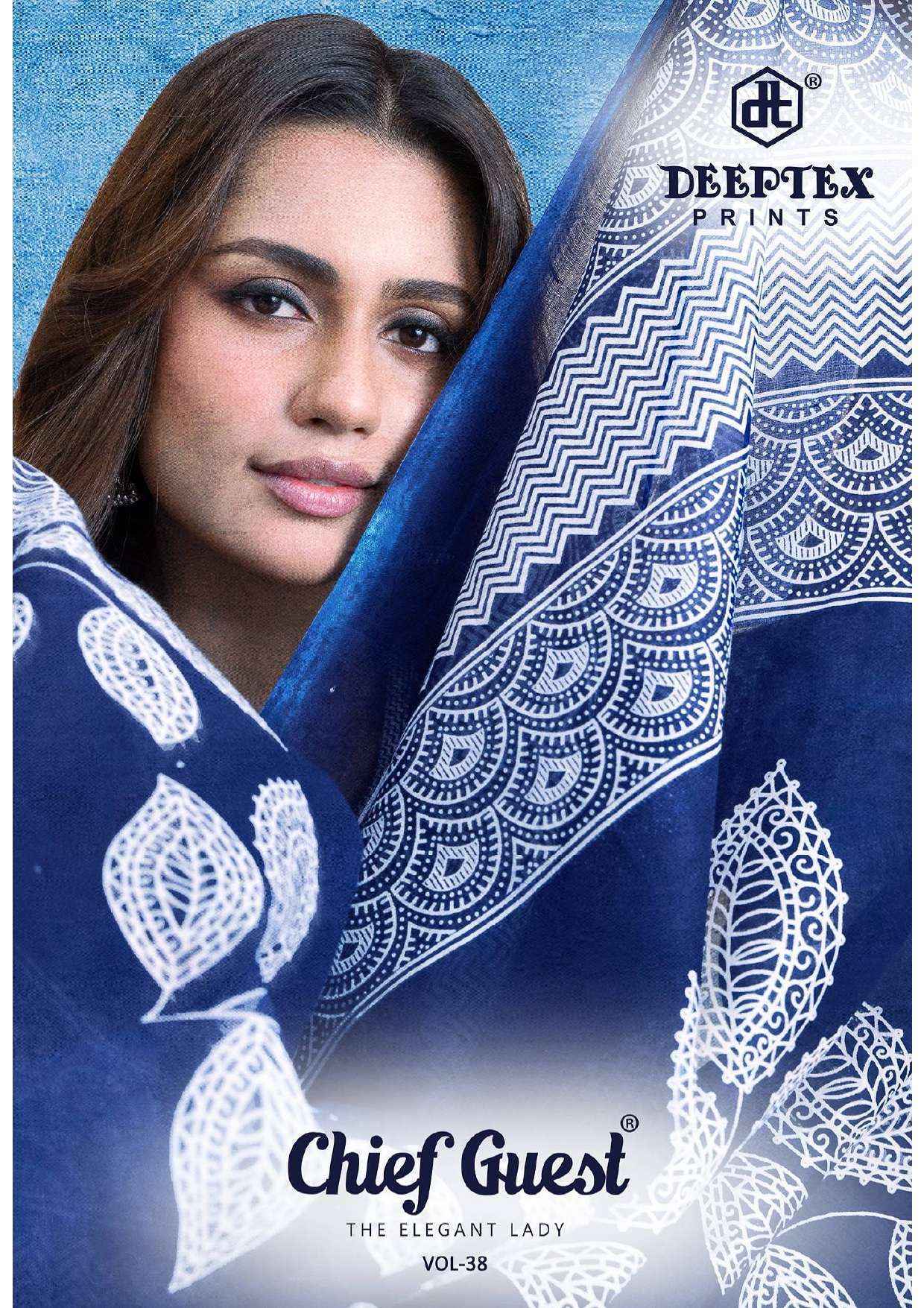 Deeptex Chief Guest Vol 38 Cotton Dress Material 15 pcs Catalogue