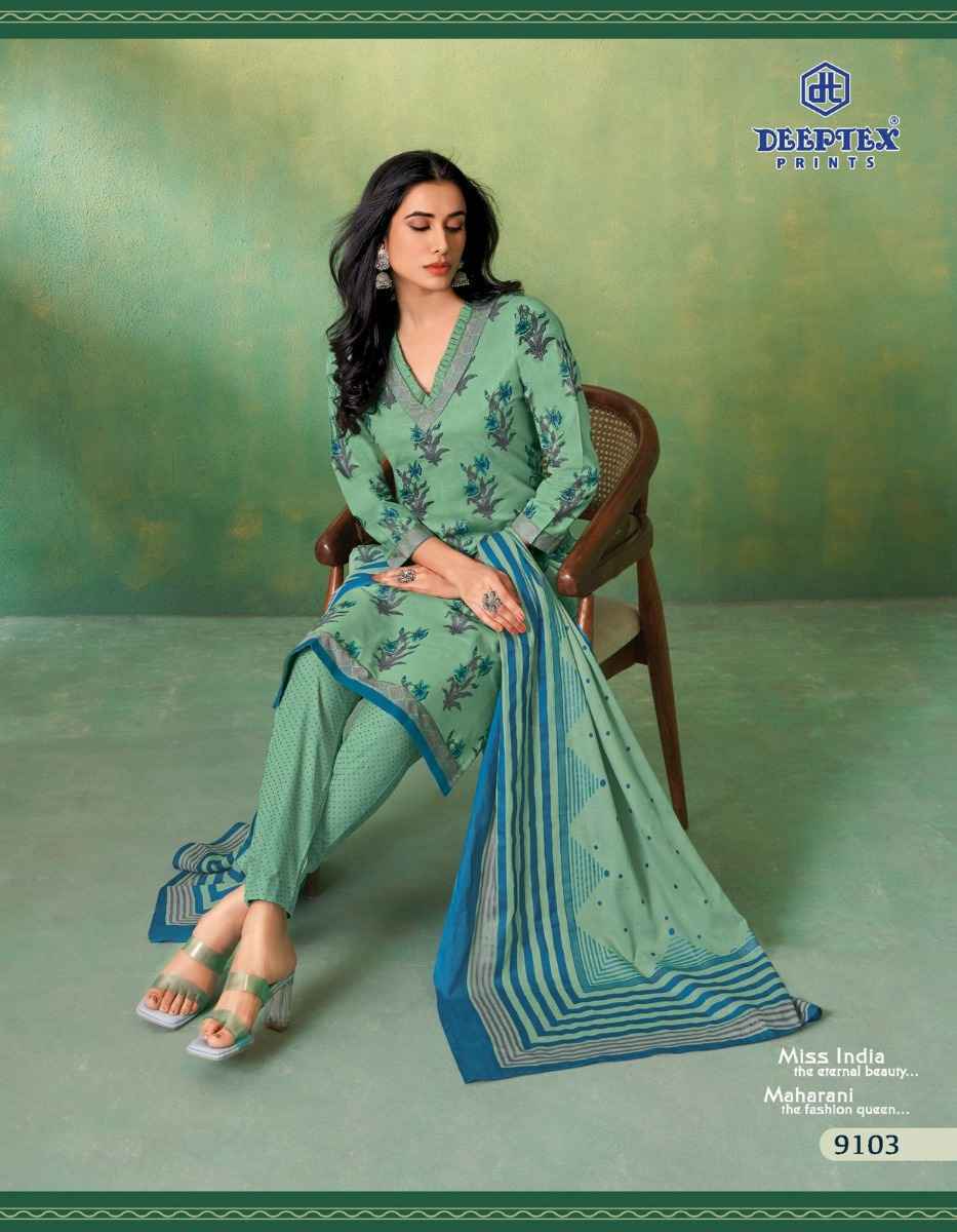 Deeptex Miss India Vol 91 Cotton Dress Material 16 pcs Catalogue