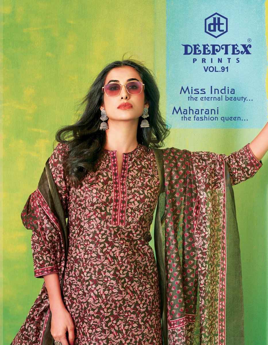 Deeptex Miss India Vol 91 Cotton Dress Material 16 pcs Catalogue
