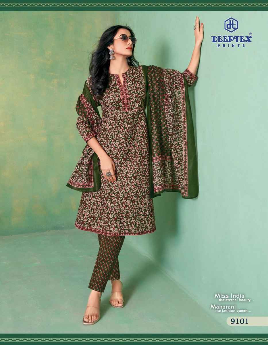 Deeptex Miss India Vol 91 Cotton Dress Material 16 pcs Catalogue