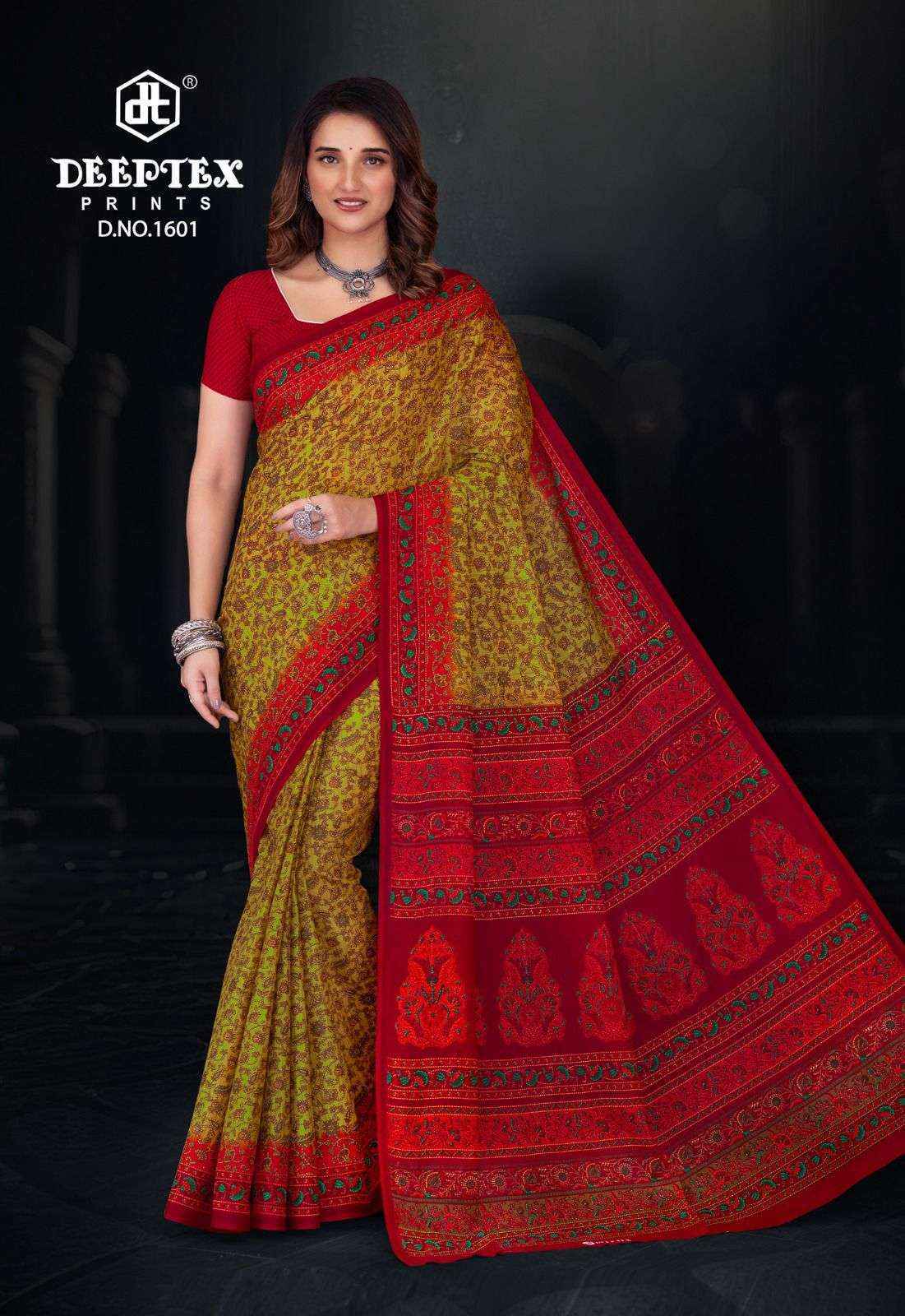 Deeptex Prime Time Vol-16 Cotton Saree (10 pcs Catalogue)