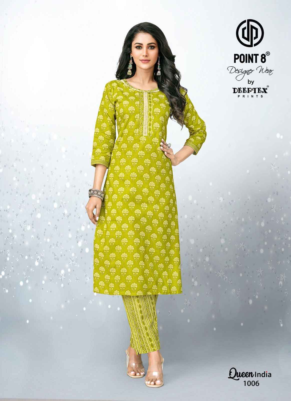 Deeptex Queen India Vol-10 Cotton Kurti With Pant (10 pcs Catalogue)
