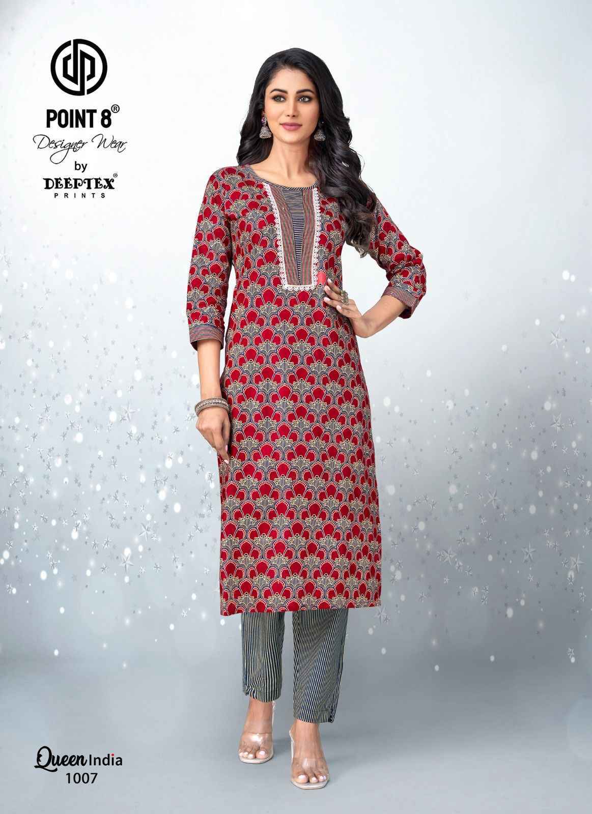 Deeptex Queen India Vol-10 Cotton Kurti With Pant (10 pcs Catalogue)