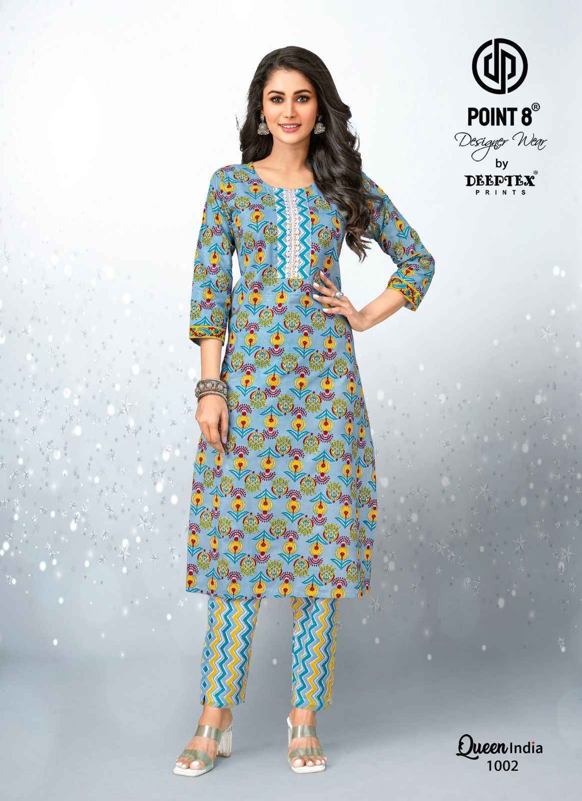 Deeptex Queen India Vol-10 Cotton Kurti With Pant (10 pcs Catalogue)
