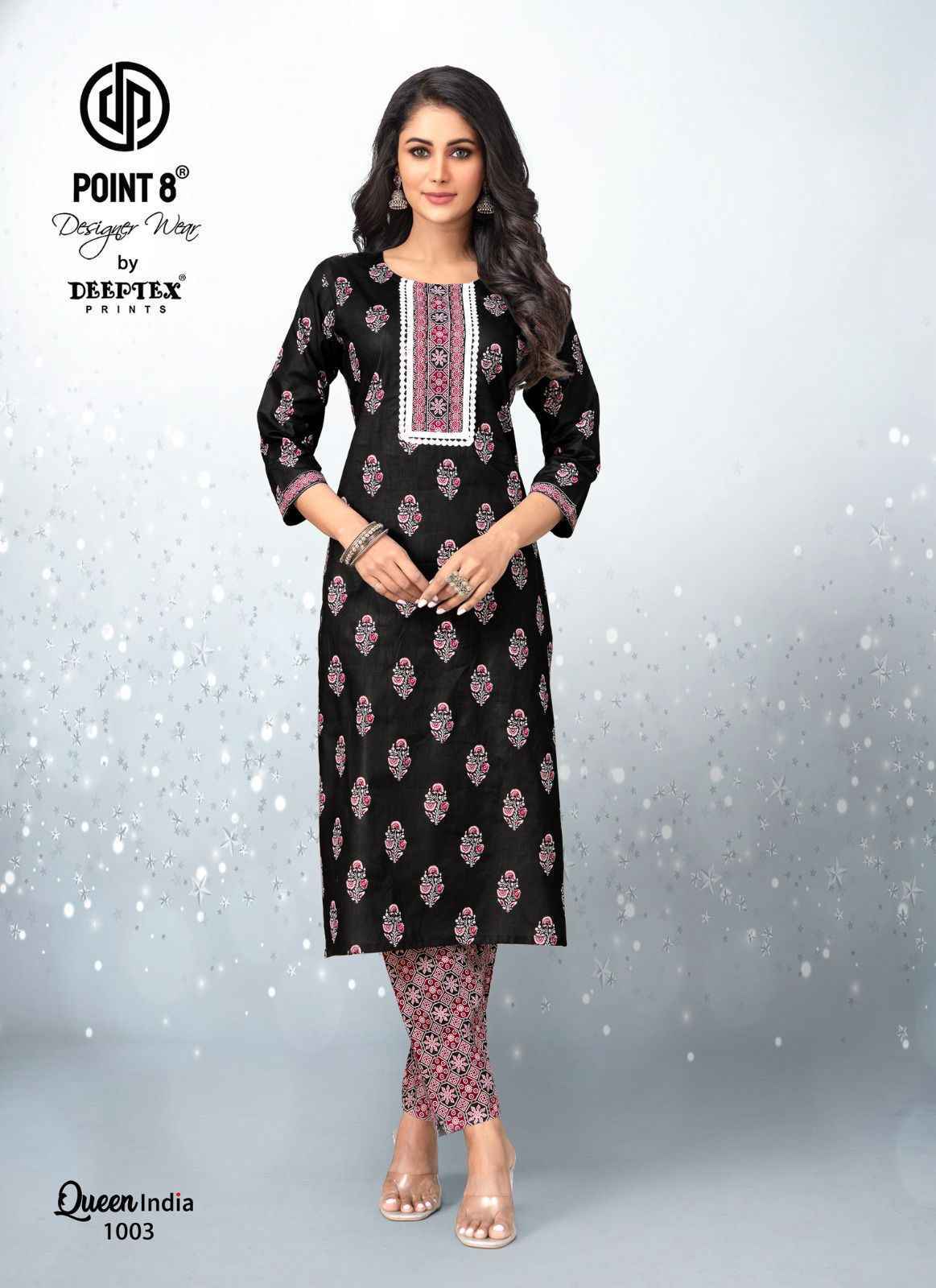 Deeptex Queen India Vol-10 Cotton Kurti With Pant (10 pcs Catalogue)