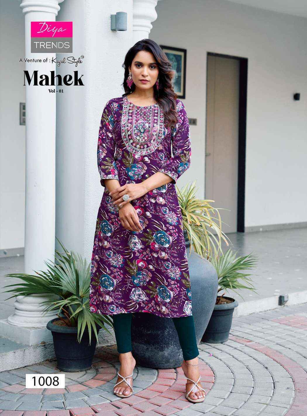 Diya Trends Mahek Vol-1 Rayon Kurti (8 pcs Catalogue)