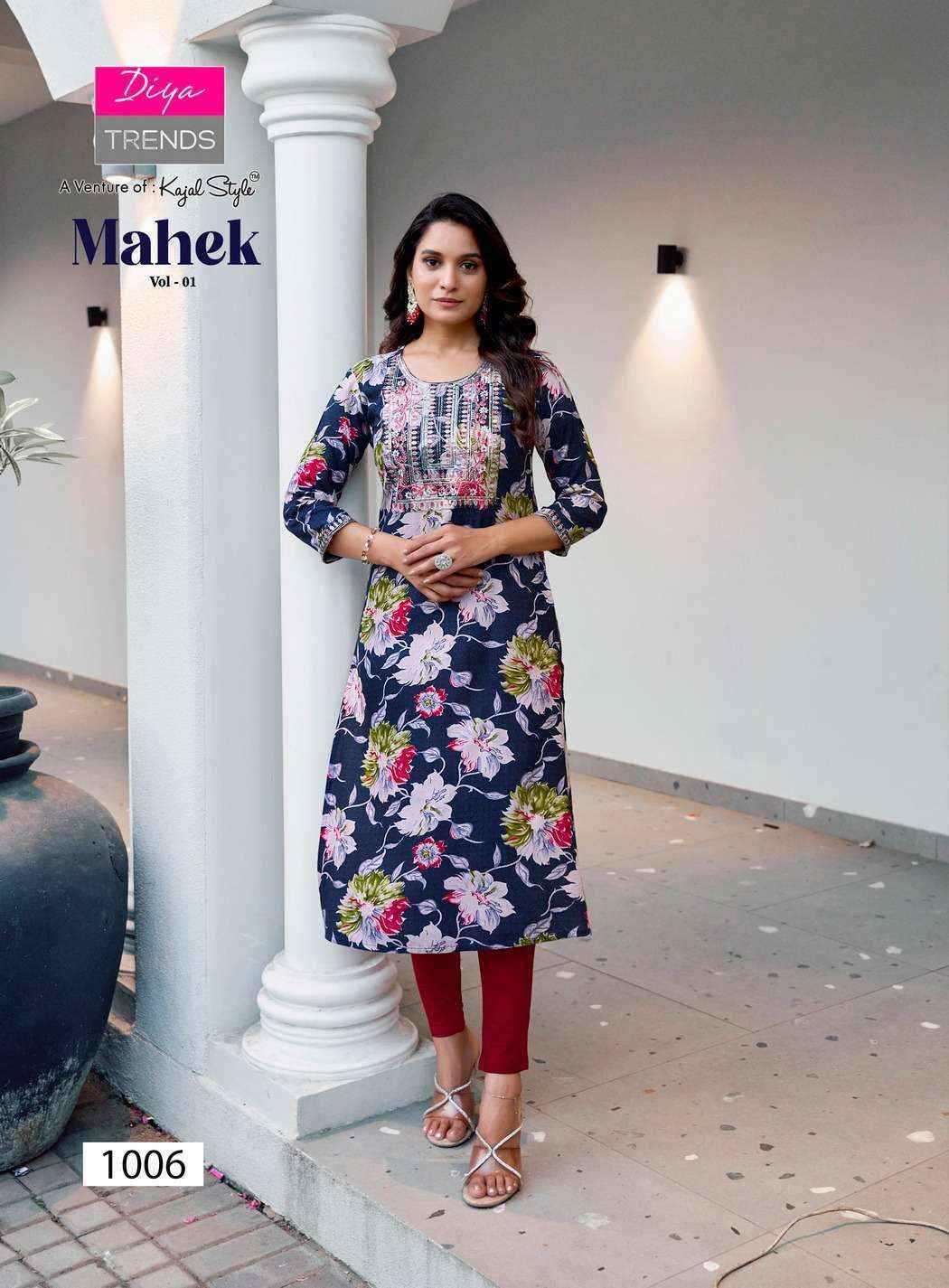 Diya Trends Mahek Vol-1 Rayon Kurti (8 pcs Catalogue)