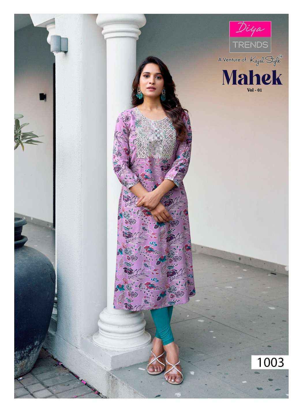 Diya Trends Mahek Vol-1 Rayon Kurti (8 pcs Catalogue)
