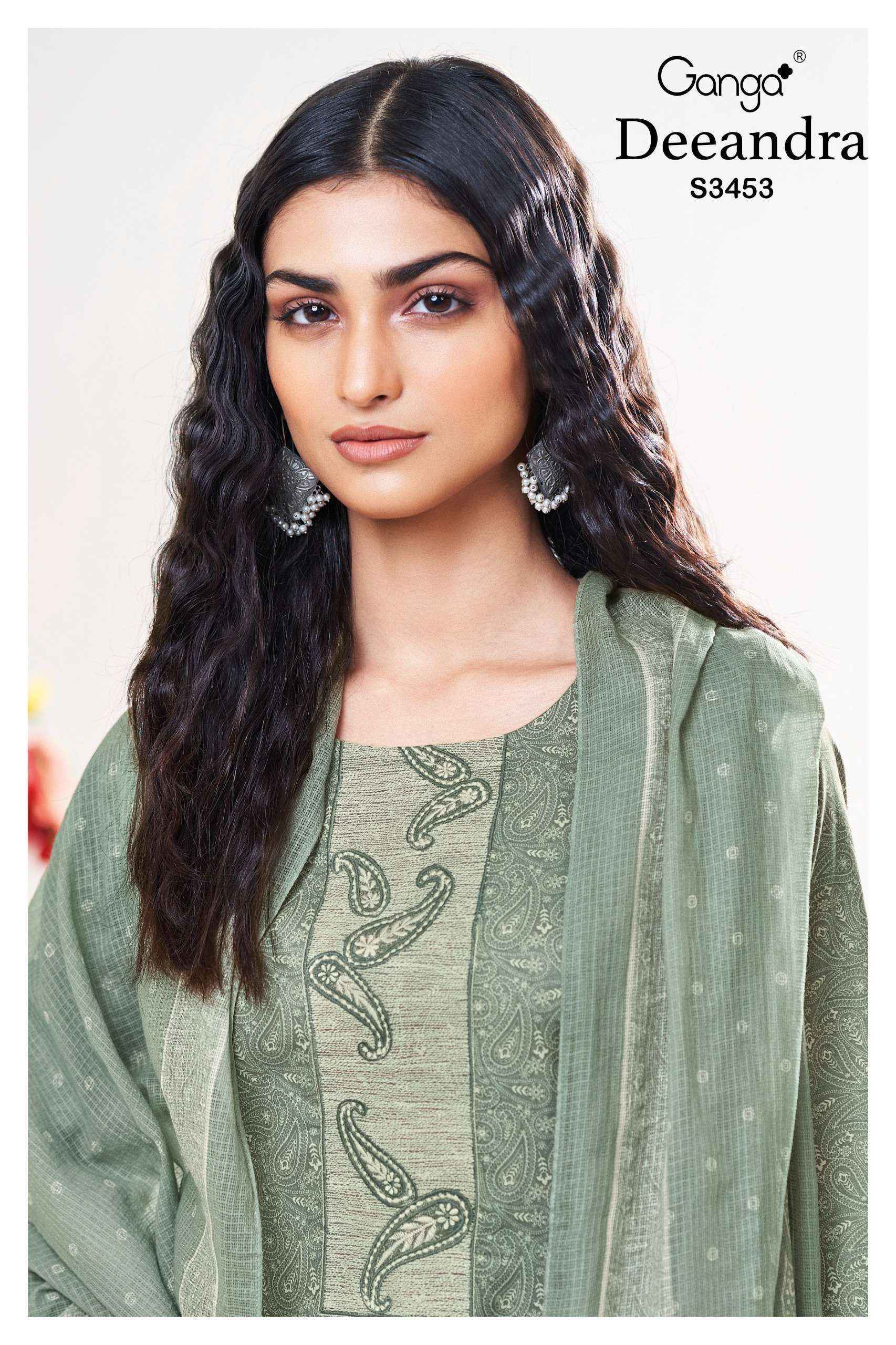 Ganga Deeandra-3453 Cotton Dress Material (4 pcs Catalogue)