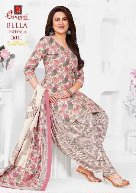 Ganpati Bella Patiyala Vol 6 Cotton Dress Material 15 pcs Catalogue