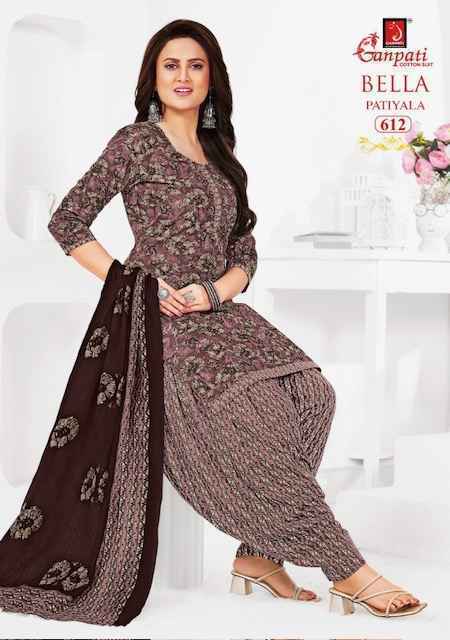 Ganpati Bella Patiyala Vol 6 Cotton Dress Material 15 pcs Catalogue