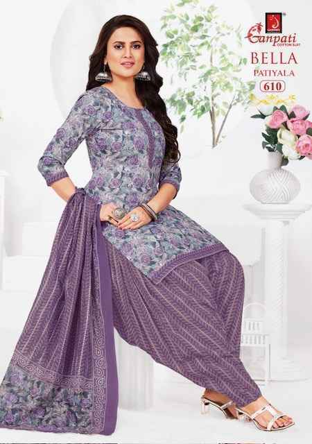 Ganpati Bella Patiyala Vol 6 Cotton Dress Material 15 pcs Catalogue