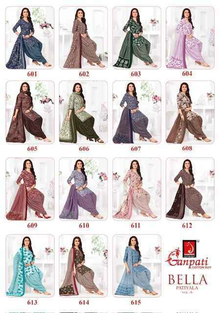 Ganpati Bella Patiyala Vol 6 Readymade Cotton Dress 15 pcs Catalogue