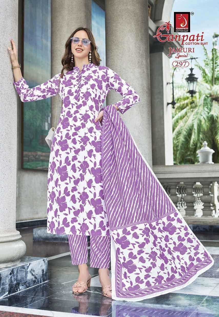 Ganpati Jaipuri Special Vol-14 Readymade Cotton Dress (15 pcs Catalogue)