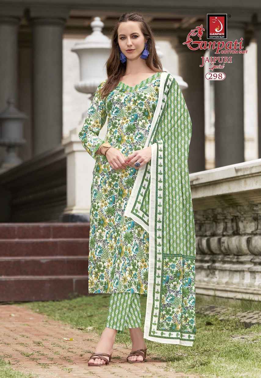 Ganpati Jaipuri Special Vol-14 Readymade Cotton Dress (15 pcs Catalogue)