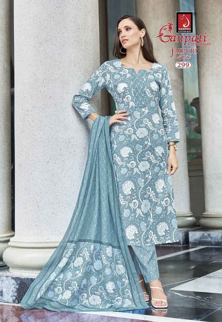 Ganpati Jaipuri Special Vol-14 Readymade Cotton Dress (15 pcs Catalogue)