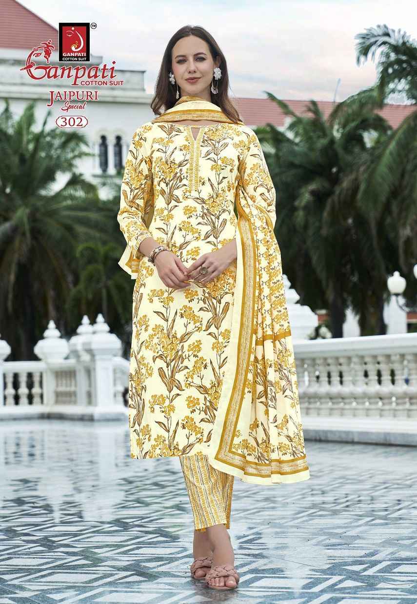 Ganpati Jaipuri Special Vol-14 Readymade Cotton Dress (15 pcs Catalogue)