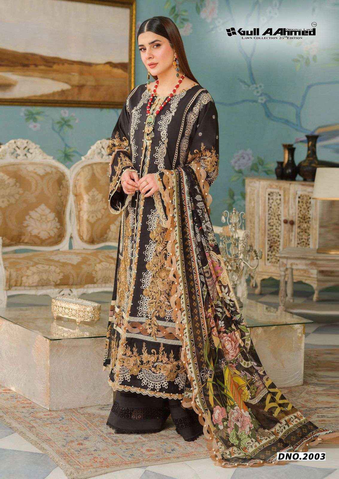 Gull Aahmed Azure Vol-2 Lawn Cotton Dress Material (6 pcs Catalogue)