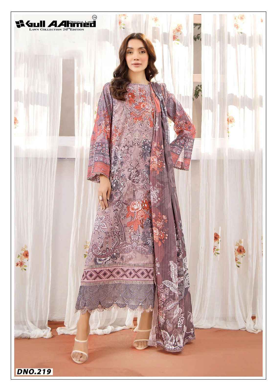 Gull Aahmed Lawn Collection Vol 26 Lawn Cotton Dress Material 6 pcs Catalogue