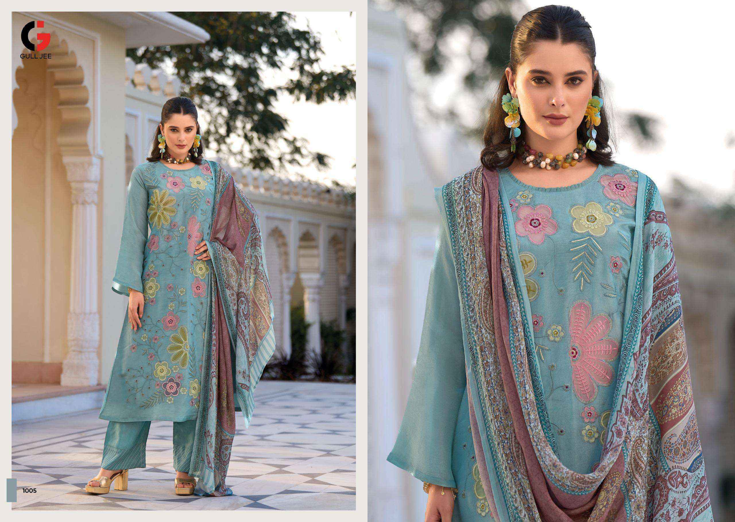 Gull Jee Ikshita Viscouse Dress Material (4 pcs Catalogue)