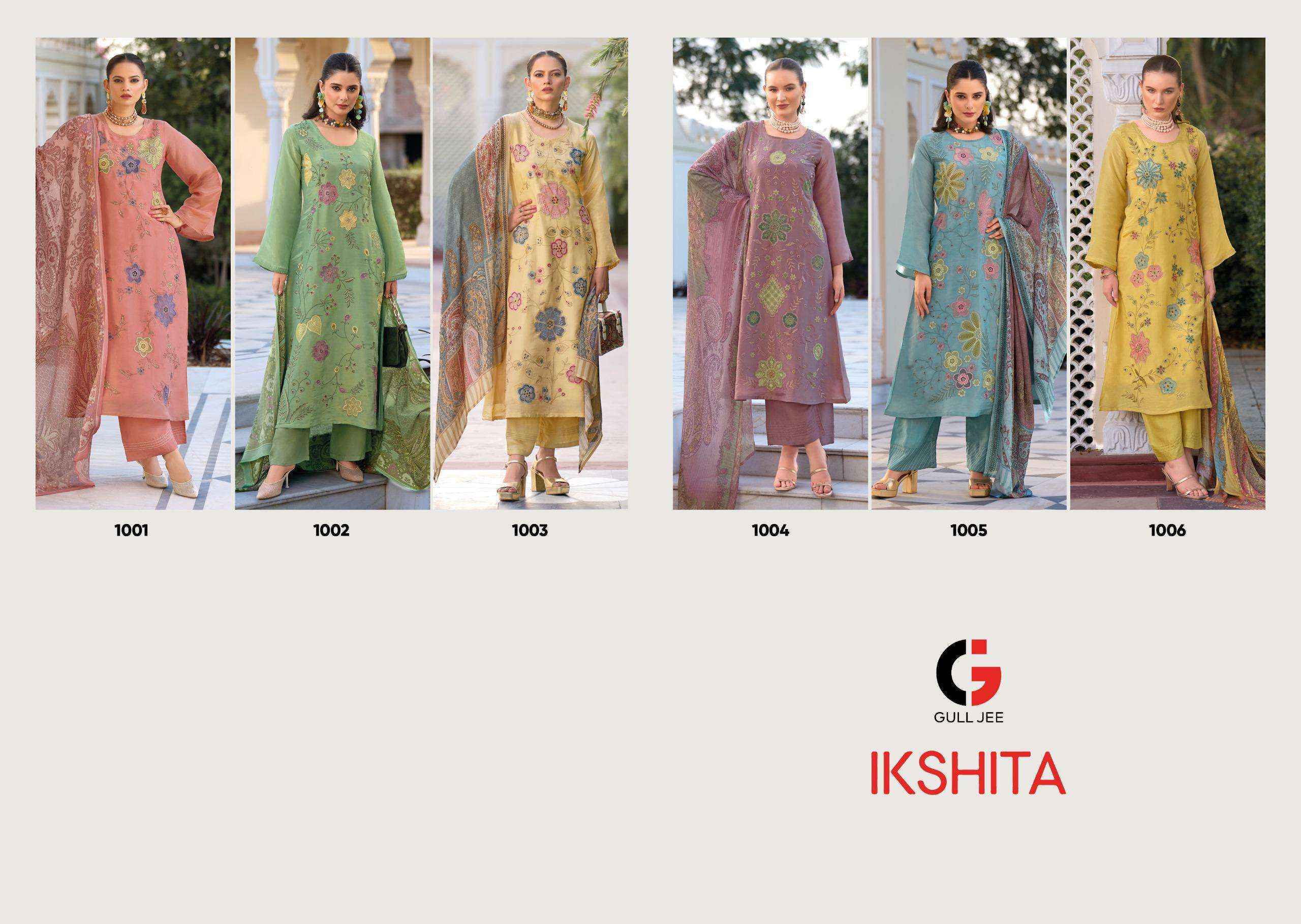 Gull Jee Ikshita Viscouse Dress Material (4 pcs Catalogue)