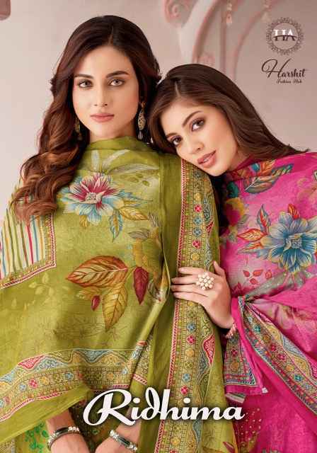 Harshit Fashion Ridhima Zam Cotton Dress Material (6 pcs Catalogue)