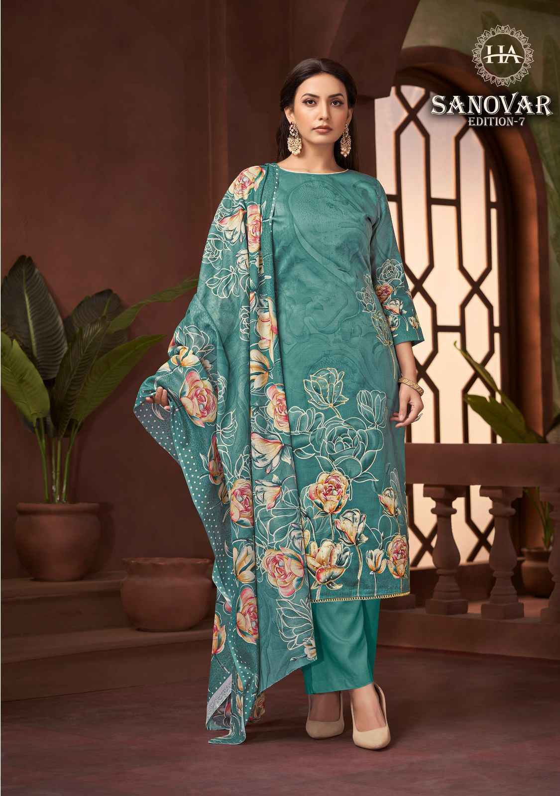 Harshit Fashion Sanovar Edition-7 Zam Cotton Dress Material (6 pcs Catalogue)