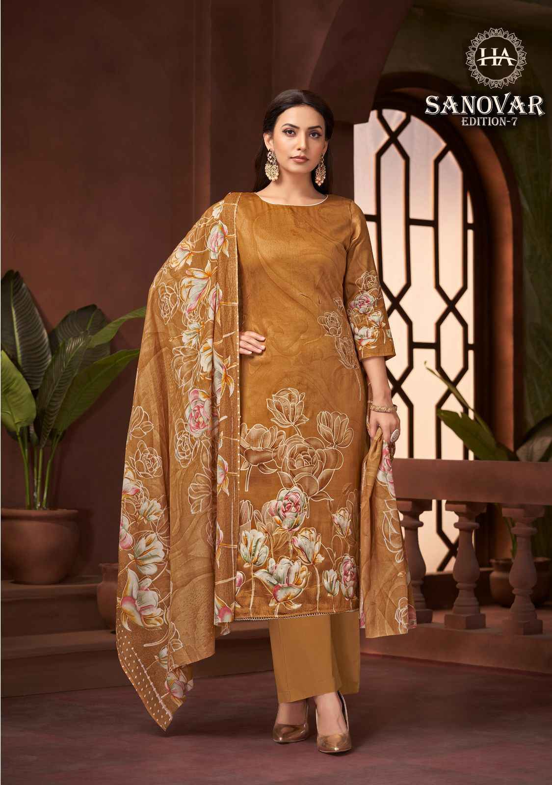 Harshit Fashion Sanovar Edition-7 Zam Cotton Dress Material (6 pcs Catalogue)