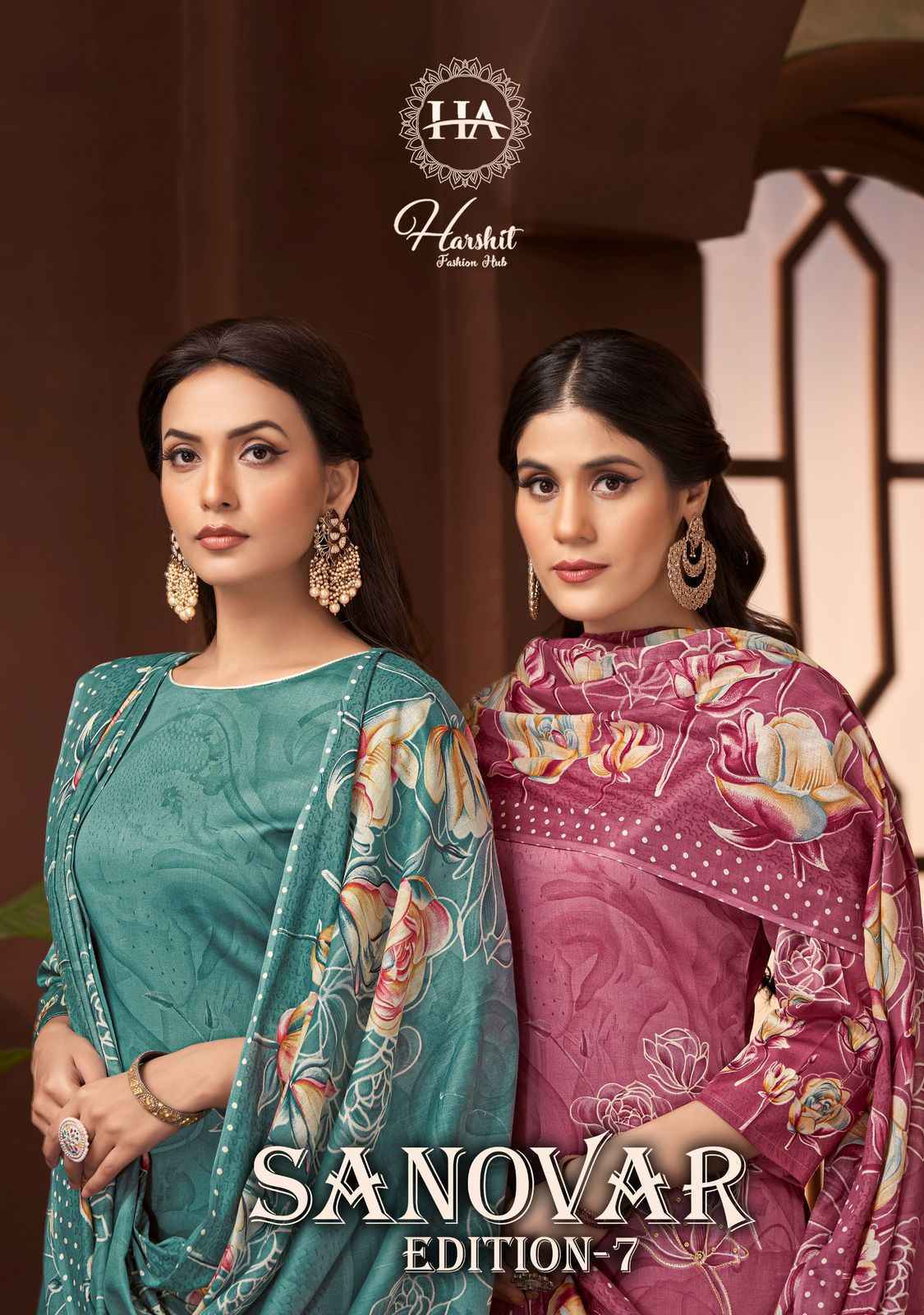 Harshit Fashion Sanovar Edition-7 Zam Cotton Dress Material (6 pcs Catalogue)