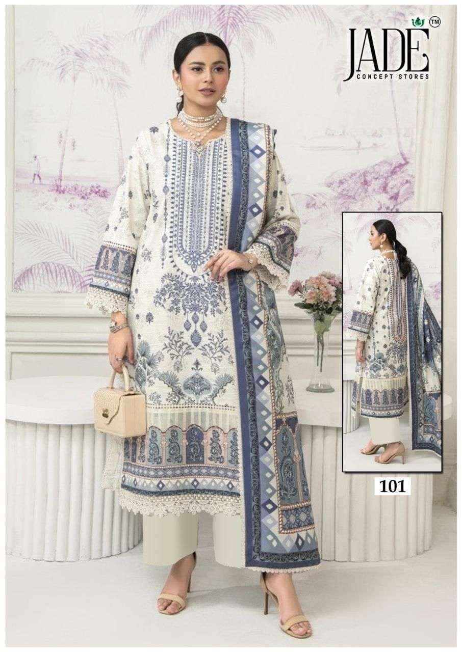 Jade Chevron Vol-11 Readymade Lawn Cotton Dress (6 Pcs Catalogue)