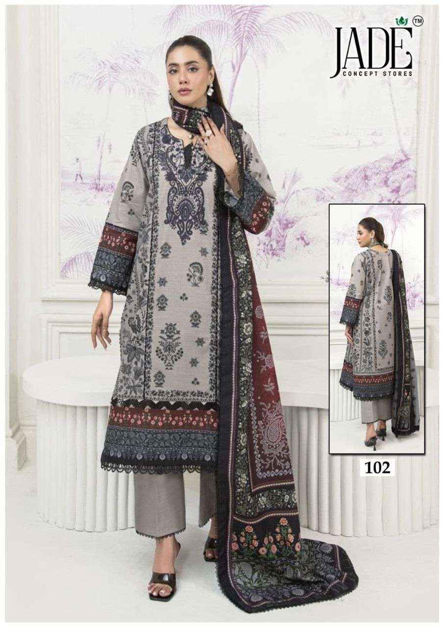 Jade Chevron Vol-11 Readymade Lawn Cotton Dress (6 Pcs Catalogue)