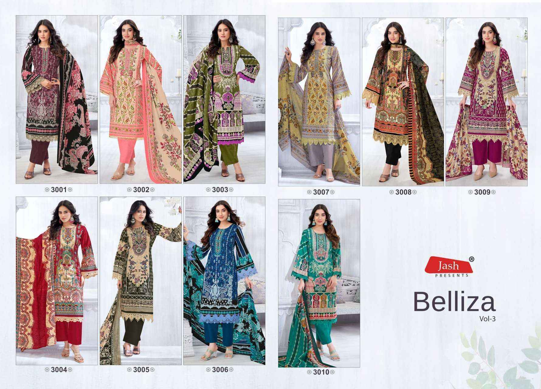 Jash Belliza Vol 3 Cotton Dress Material 10 pcs Catalogue