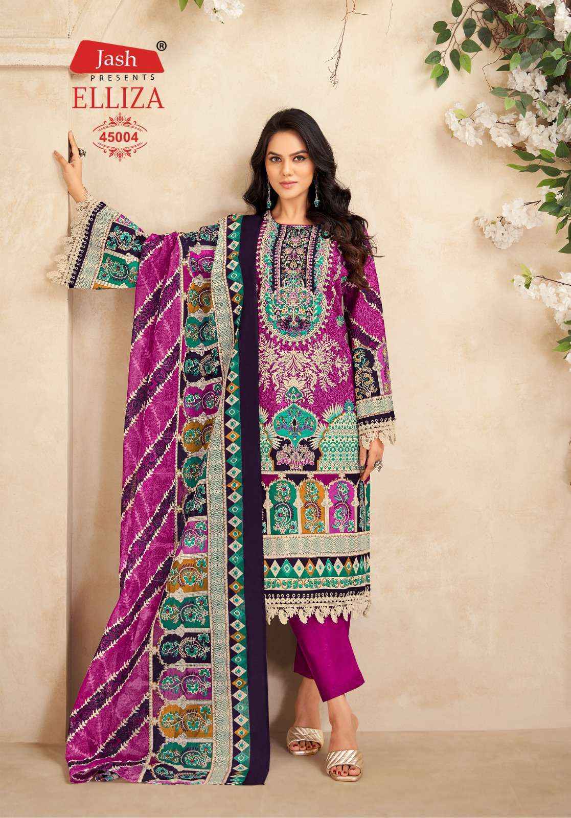 Jash Elliza Vol-45 Cotton Dress Material (10 pcs Catalogue)