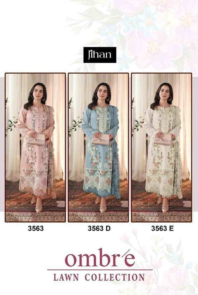 Jihan Ombre Cotton Dress Material (3 pcs Catalogue)