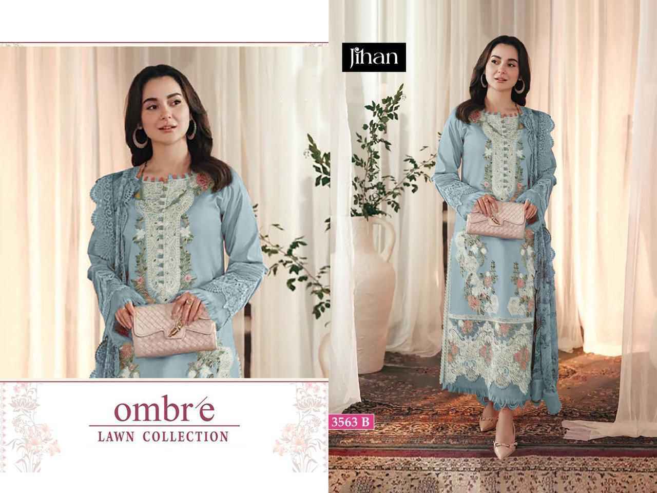 Jihan Ombre Cotton Dress Material (3 pcs Catalogue)