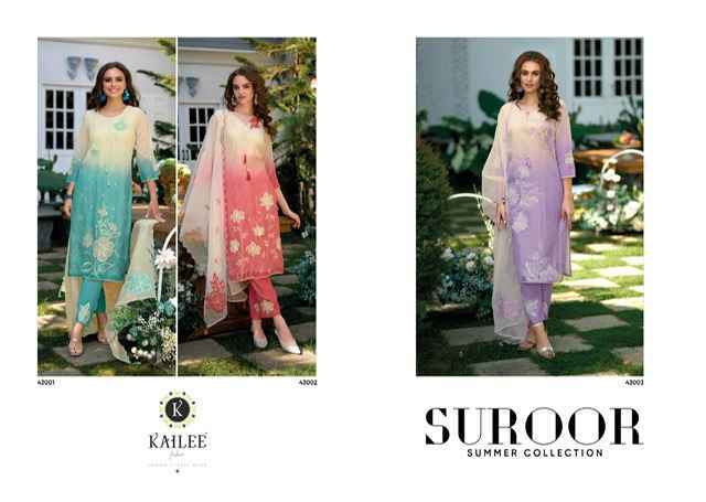 Kailee Fashion Suroor Cotton Readymade Suit (3 pcs Catalogue)