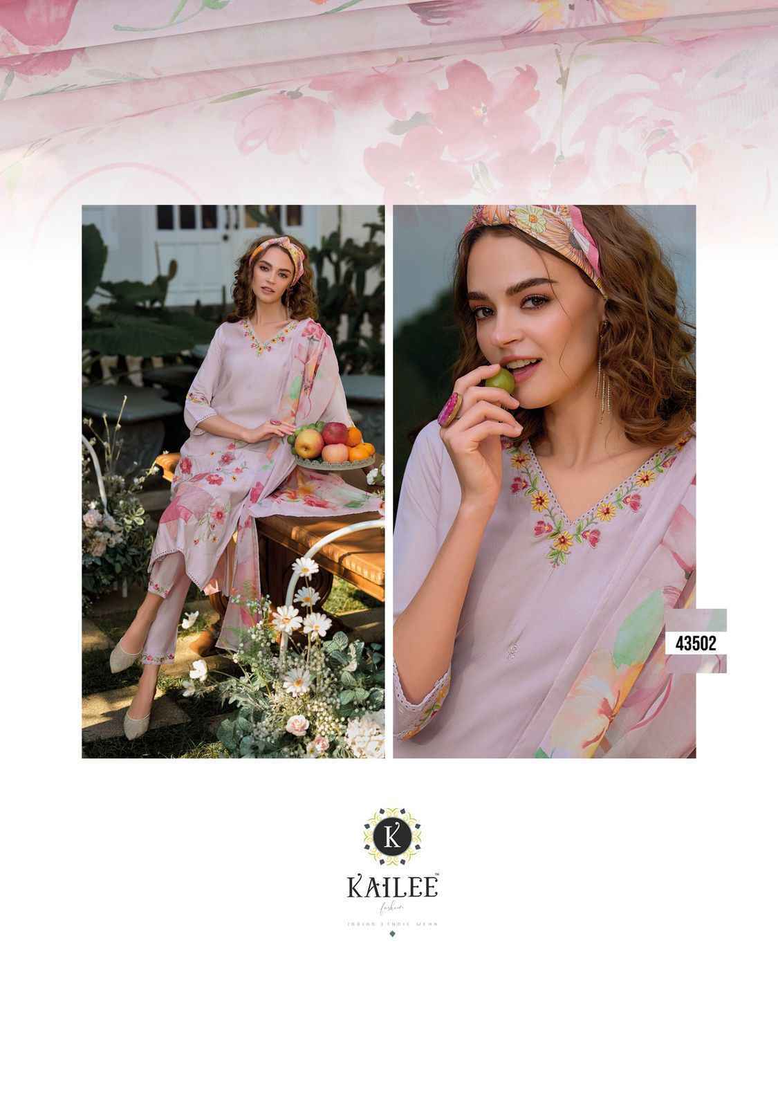 Kailee Fashion Voeux Viscouse Kurti Combo 3 pcs Catalogue
