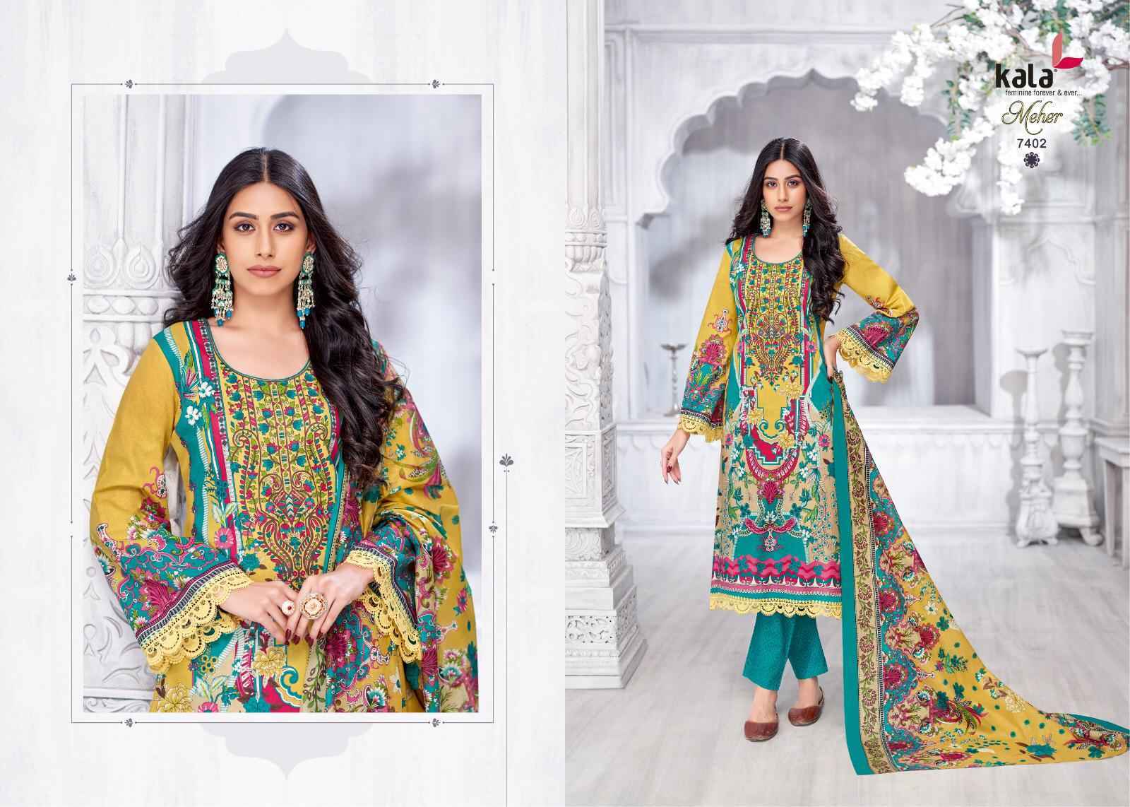 Kala Meher Vol 11 Cotton Dress Material 12 pcs Catalogue